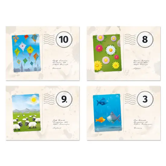 HABA Pio's Pigeon Post Board Game for Kids 5 & Up, A Fun Arithmetic Family Game and Stem Toy with Postcards and Mail Multicolor {6}