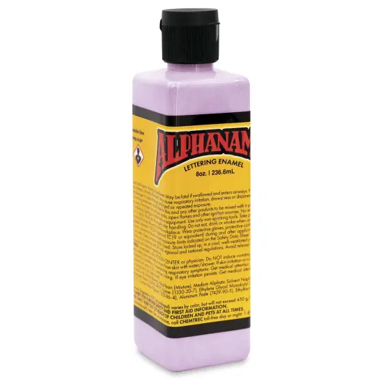 Alpha6 Alphanamel Lettering Enamel - Blackberry Sherbet, 236.6 ml, Bottle {1}