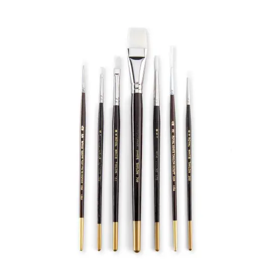 RSET-WTK7 | White Taklon&trade; 7pc Deluxe Brush Set {2}