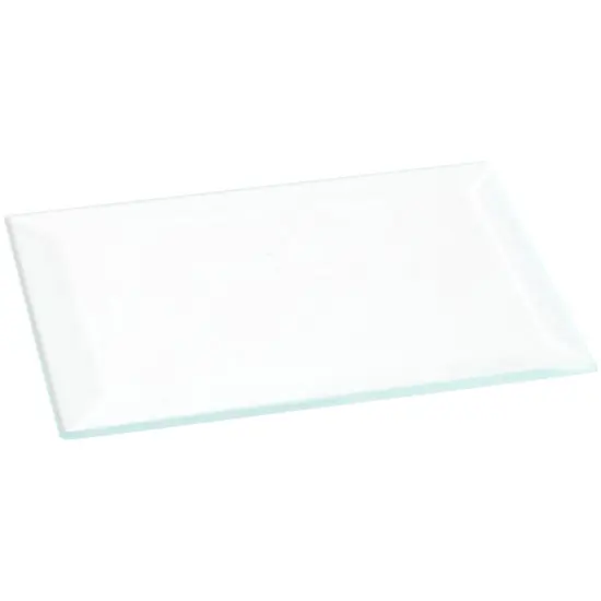 Plymor 2" x 3" Rectangle, 3mm Thick Beveled Clear Glass {1}