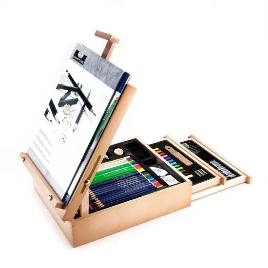 REA6250 | Sketching & Drawing Artist Easel Set - 124pc {2}