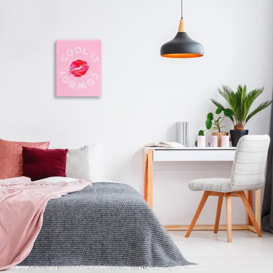 Stupell Industries Cool It Cowboy with Kiss Canvas Design by Lil' Rue {2}