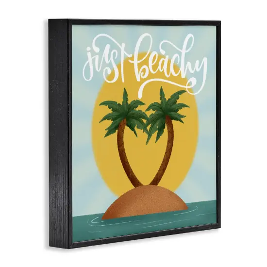 Stupell Industries Just Beachy Tropical Island Framed Giclee Design by Sarah Hickman {3}