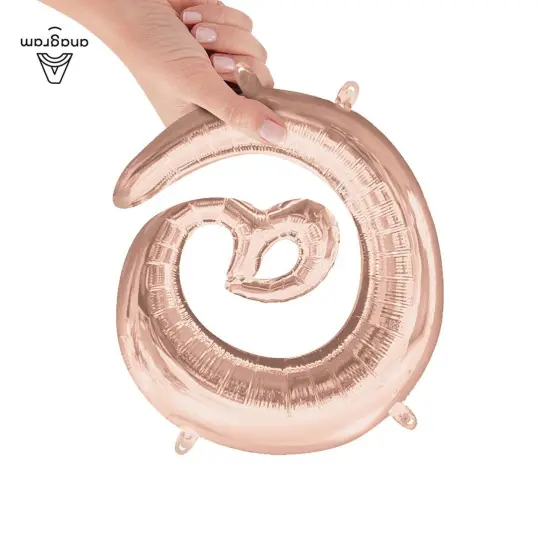 Anagram&reg; 16 Inch Symbol @ Rose Gold Air Fill Only {3}