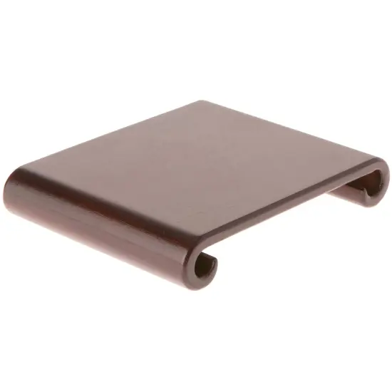 Plymor Walnut Scroll Wood Veneer Footed Display Base, 7" W x 5.5" D x 1.25" H (6" x 5.25" Display Area) {1}