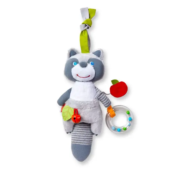 HABA Willie Raccoon Soft Dangling Figure for Crib, Stroller or Play Pen - Ages 6 Months and Up Multicolor {1}