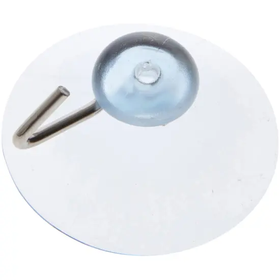 Bard's Clear Plastic Suction Cup with Hook, 1.5" Diameter {1}