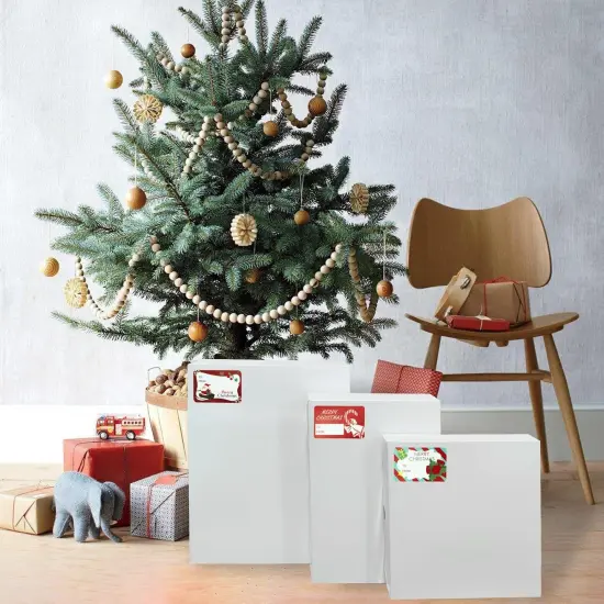 12 PCS White Shirt Boxes Assorted Sizes Gift Boxes for Wrapping Christmas Gifts, Bridesmaid Proposal, Holidays, Father&rsquo;s Day, Birthday, Graduations {4}