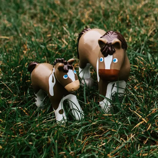 HABA Little Friends Foal Abby - 3.75" Farm Animal Toy Horse Figure Multicolor {3}