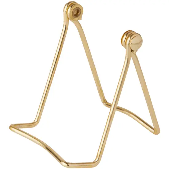 Bard's Folding Gold-toned Wire Easel Stand, 3" H x 2.75" W x 3" D {1}
