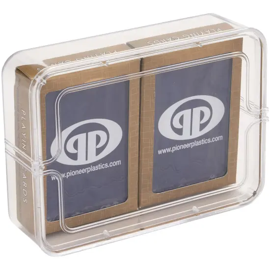 Pioneer Plastics 030C Clear Small Rectangular Plastic Container, 5.4375" W x 4" D x 1.5" H {6}