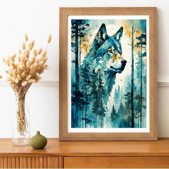 Wolf Diamond Painting Art Kits for Adults Animal Diamond Art Kits DIY 5D Diamond Art Kits for Beginners Full Drill Diamond Painting Kits for Gift Home Wall Decor {3}
