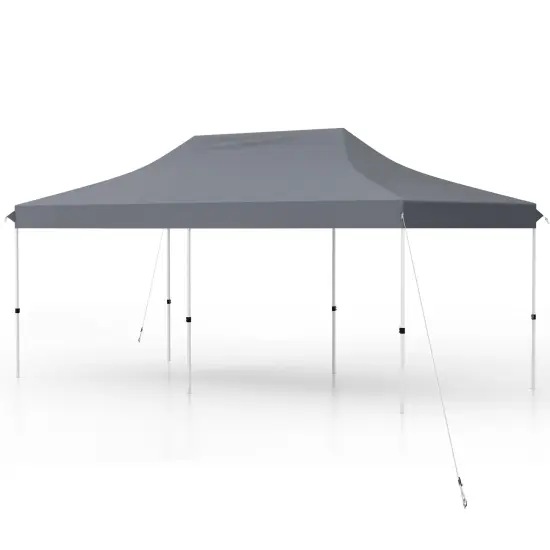 Oxford Pop-Up Canopy Tent with UV and Height Adjustments White {3}