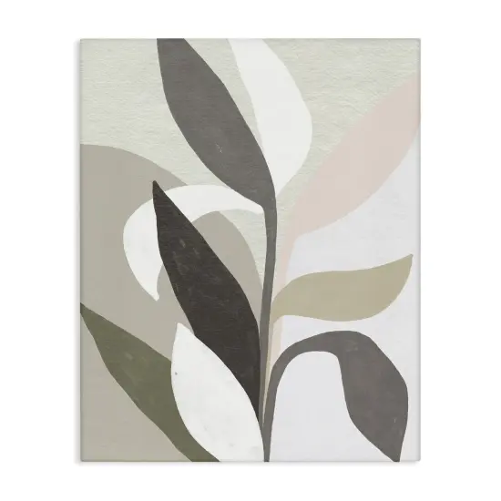 Stupell Industries Soft Modern Organic Leaves Canvas Design by June Erica Vess {1}