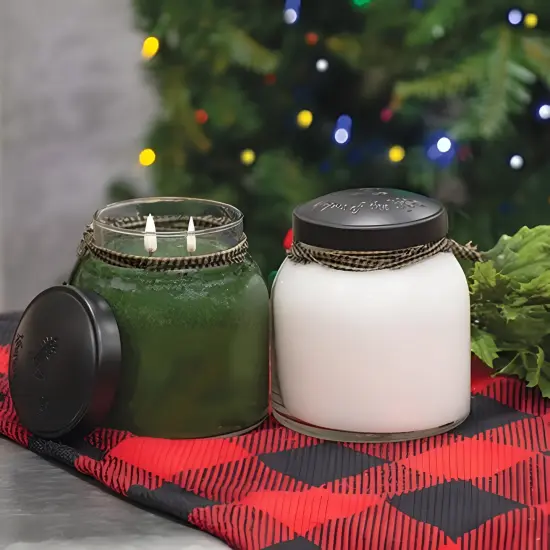 Balsam and Cedar Papa Jar Candle 34oz Long Burn with Woodsy Fragrance {2}