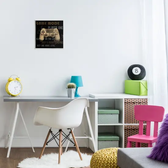 Stupell Industries Gamer Phrases Vintage Style Wall Plaque Design by Kim Allen {2}