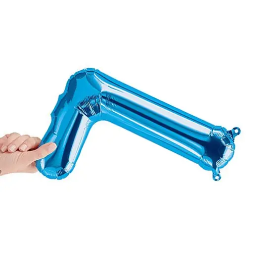 NorthStar Balloons&reg; 16 Inch Letter L Blue Air Fill Only {2}