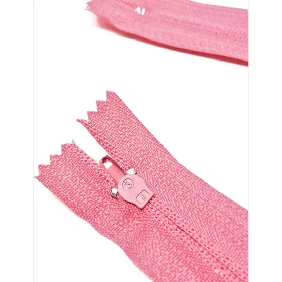 Flamingo Pink Generic Nylon Zippers #3 Coil Closed Bottom {3}