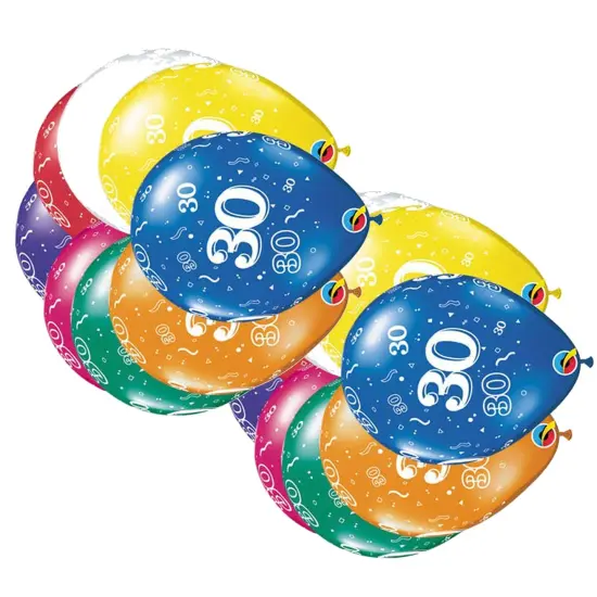 30 A Round Jewel Assortment Latex Balloons 11" Birthday Anniversary Party Balloons {5}