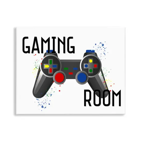 Stupell Industries Gaming Room Modern Controller Wall Plaque Design by Kim Allen {1}