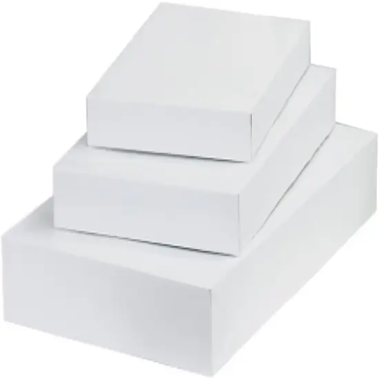 12-Pack White Gift Boxes with Lids &ndash; Multi-Pack Gift Wrap Boxes for Clothes, Apparel, and Birthdays, Assorted Sizes {2}