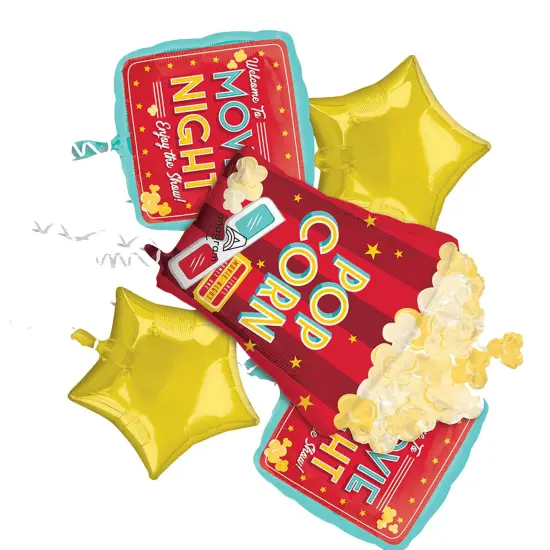 Anagram&reg; Movie Night Balloon Bouquet {3}