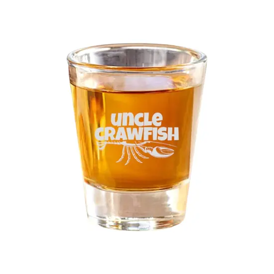 2oz Uncle Crawfish Shot Glass {1}