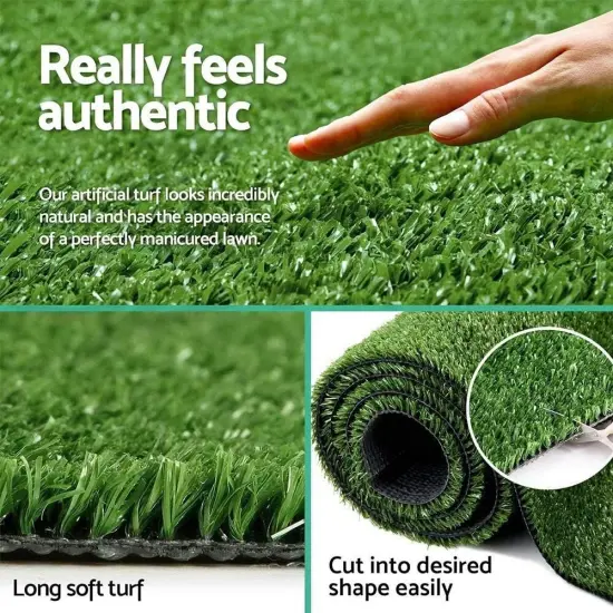 6ftx10ft Artificial Grass Turf Mat 1.2" Thick Lawn with Drainage {3}
