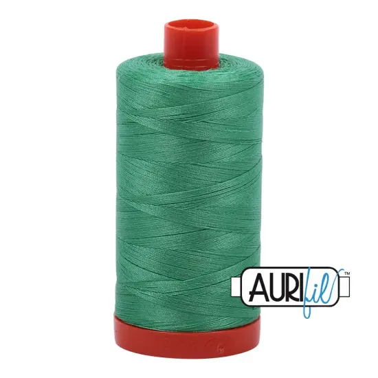 Light Emerald (2860) | 50wt Large Spool (1300M / 1422Y) | Aurifil Thread {1}