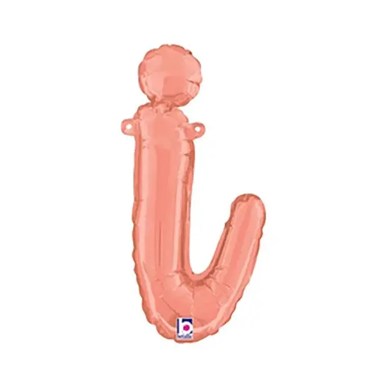 Betallic&reg; 14 inch Script Letter I Rose Gold Air Fill Only {4}