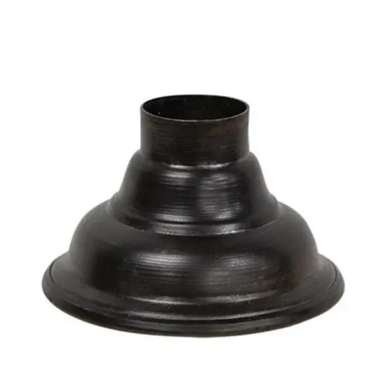 Black Galvanized Metal Oil Can Candle Holder and Rustic Taper Stand {1}