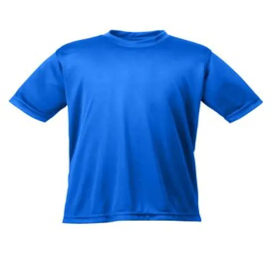 UltraClub&reg; Youth Cool & Dry Basic Performance Crew Neck Short Sleeve T-Shirt ROYAL {1}