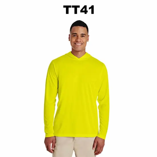 Team&reg; Men's Zone Performance Hooded T-Shirt SPORT RED {3}