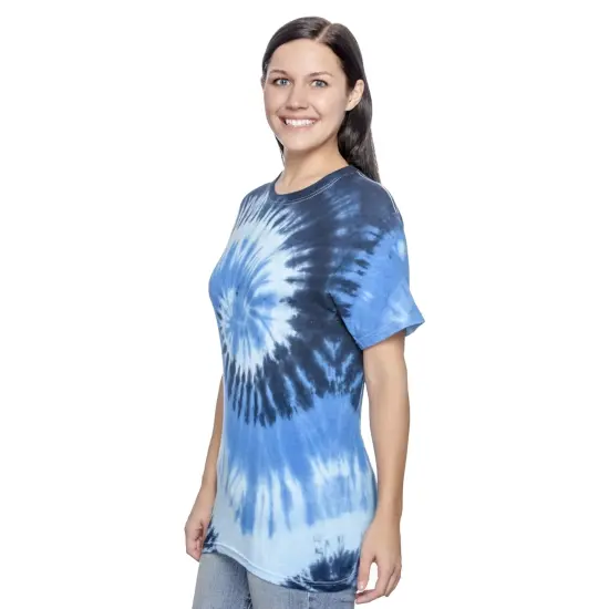 Colortone&reg; Multi-Color Tie-Dyed Crewneck Short Sleeve T-Shirt Jellybean {5}
