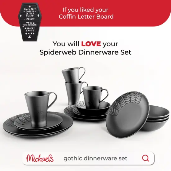 Nomnu Coffin Letter Board with Spooky Emojis, +500 Characters, Wooden Stand - Halloween Decorations Halloween Decor Halloween Gifts - 17x10.5 Inches {5}