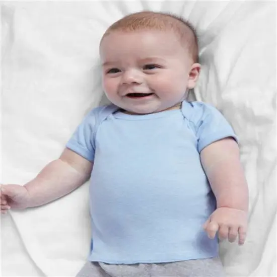 Rabbit Skins&reg; Infant Baby Rib T-Shirt-3400 White {4}