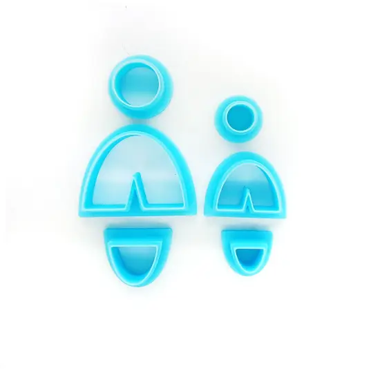 Organic Shape Clay Cutters Set #2, 6 pcs, for Making Earrings, Adorabilities {3}