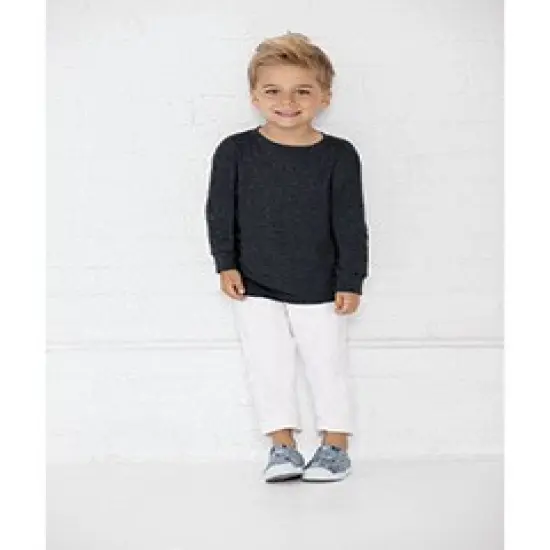 Rabbit Skins&reg; Toddler Crew Neck Long-Sleeve Fine Jersey T-Shirt - 3302 Heather {6}