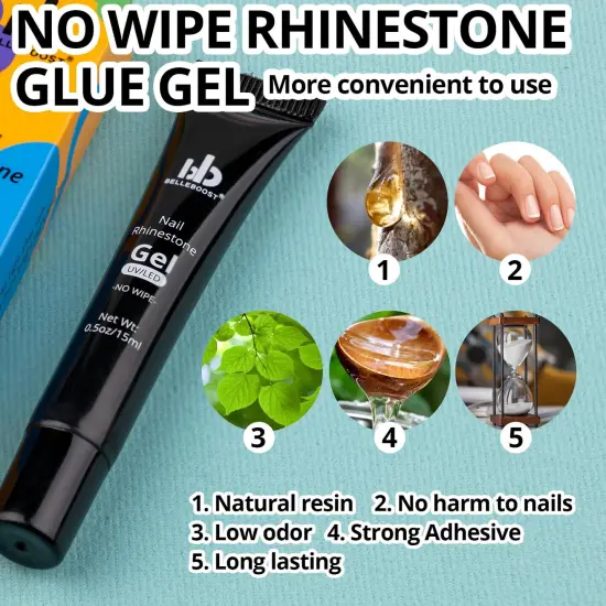 600Pcs 3D Multi Shapes Nail Charms and Flatback Pearls {3}