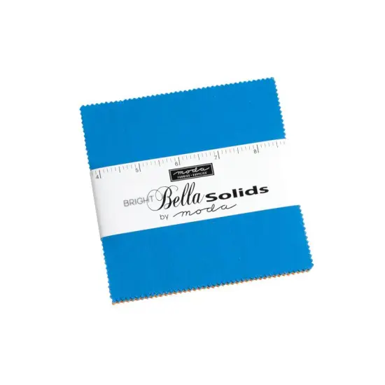 Bella Solids 5" Square Pack (Charm Pack) in Bright by Moda for Moda (9900PPB) {1}