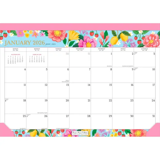 Bonnie Marcus OFFICIAL | 2026 17 x 12 Inch Monthly Desk Pad Calendar {1}