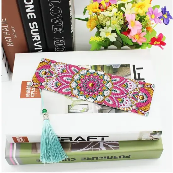 pigpigboss Peacock Bookmark DIY 5D Diamond Painting Craft Kit, {3}