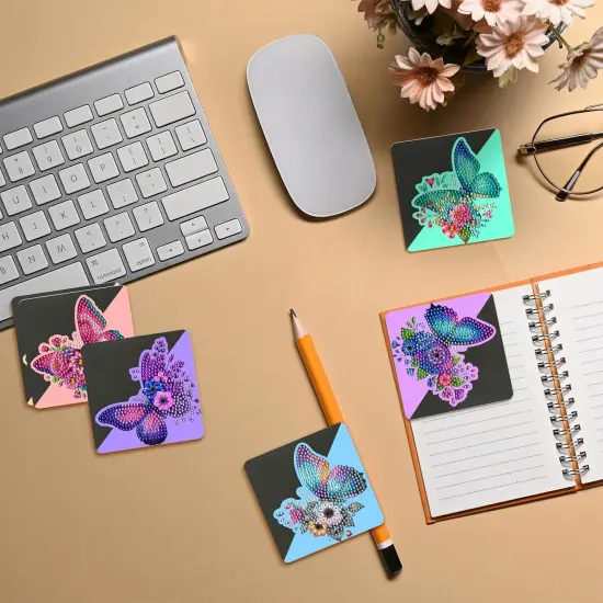 6 PCS Diamond Painting Bookmarks Kits for Adults - Butterfly {2}