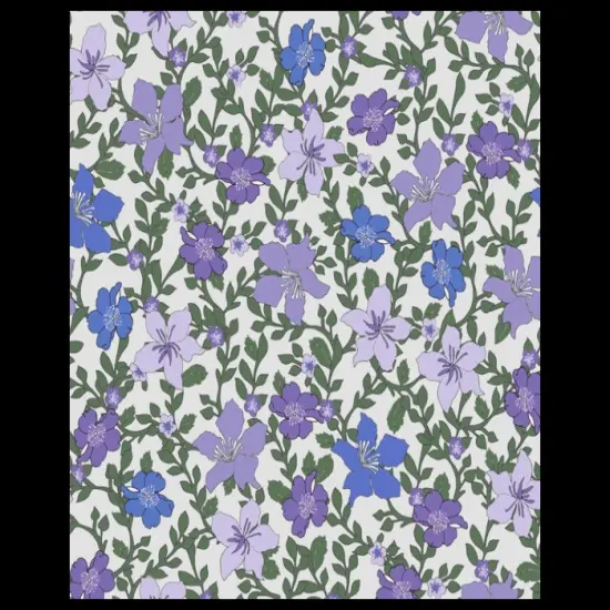 Ivy Flowers Cotton Fabric by The Yard | By the Yard | Sewing and Crafting | 44 inches wide {1}