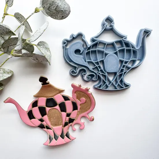TEAPOT DISH | WONDERLAND | TRINKET DISH | CLAY CUTTER {1}