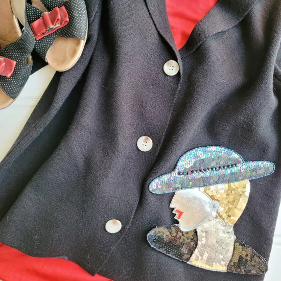 Vogue Lady Sequin Applique/Patch {2}