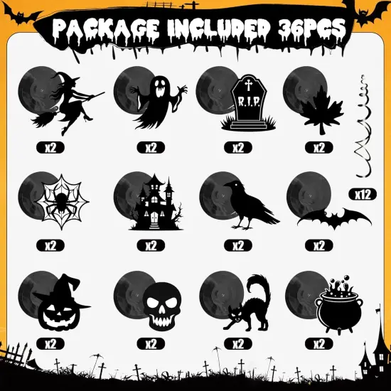 36PCS Halloween Decorations Hanging Swirls {4}