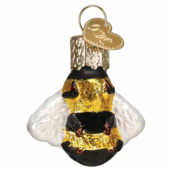 Old World Christmas 1.5 Inch Mini Honey Bee Christmas Tree Ornament , Gumdrops Collection Pollinate Multicolored {2}