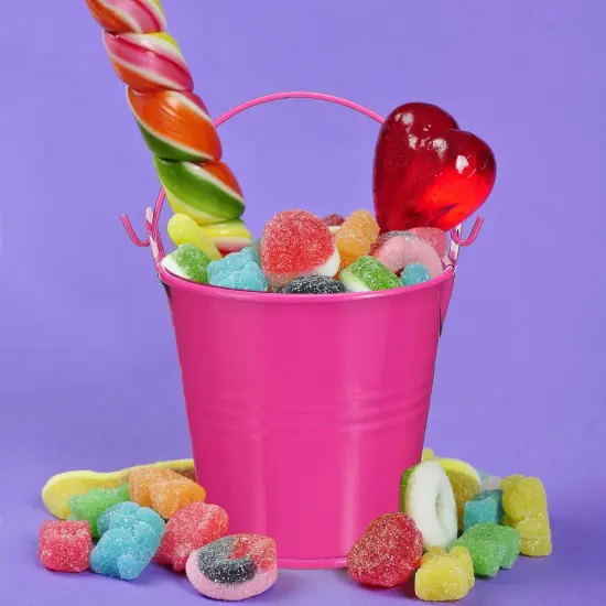24 Pack Small Metal Buckets - Witch Party Favor {5}