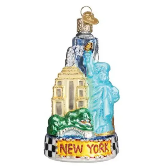 Old World Christmas 4.25 In New York City Christmas Tree Ornament , Statue Liberty America Multicolored {1}
